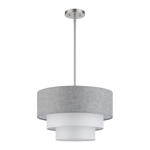 Brookmeade 3-Light Chandelier in Brushed Nickel