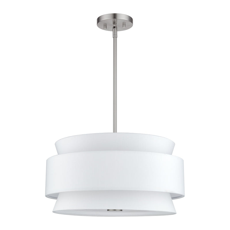 Fontana 4-Light Chandelier in Brushed Nickel