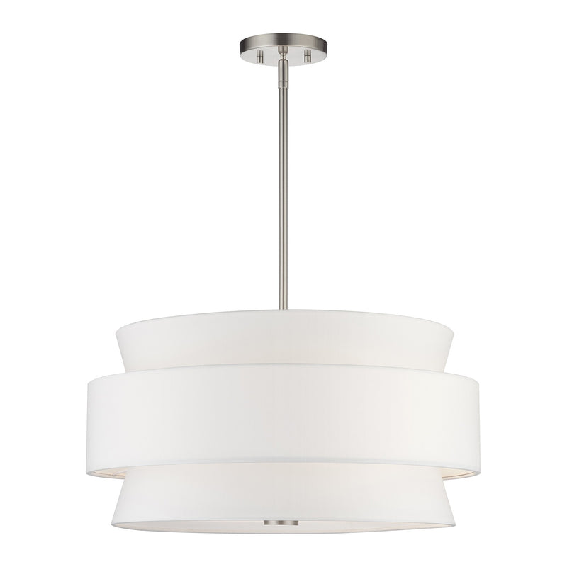 Fontana 5-Light Chandelier in Brushed Nickel