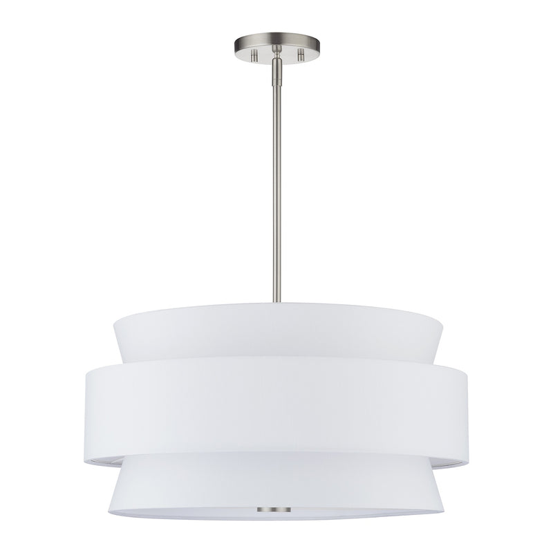 Fontana 5-Light Chandelier in Brushed Nickel
