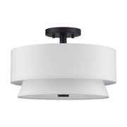 Fontana 3-Light Semi-Flush Mount in Bronze