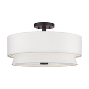 Fontana 4-Light Semi-Flush Mount in Bronze