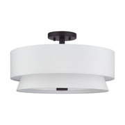 Fontana 4-Light Semi-Flush Mount in Bronze