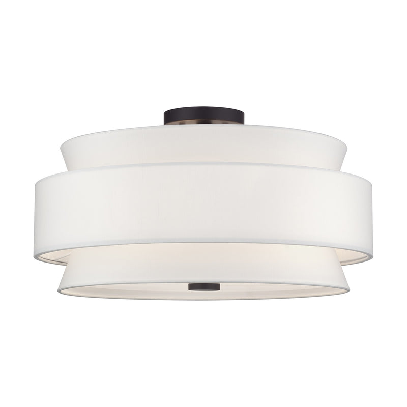 Fontana 5-Light Semi-Flush Mount in Bronze