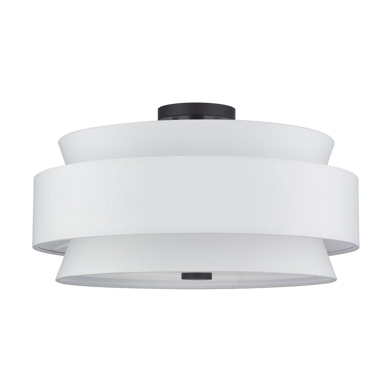 Fontana 5-Light Semi-Flush Mount in Bronze