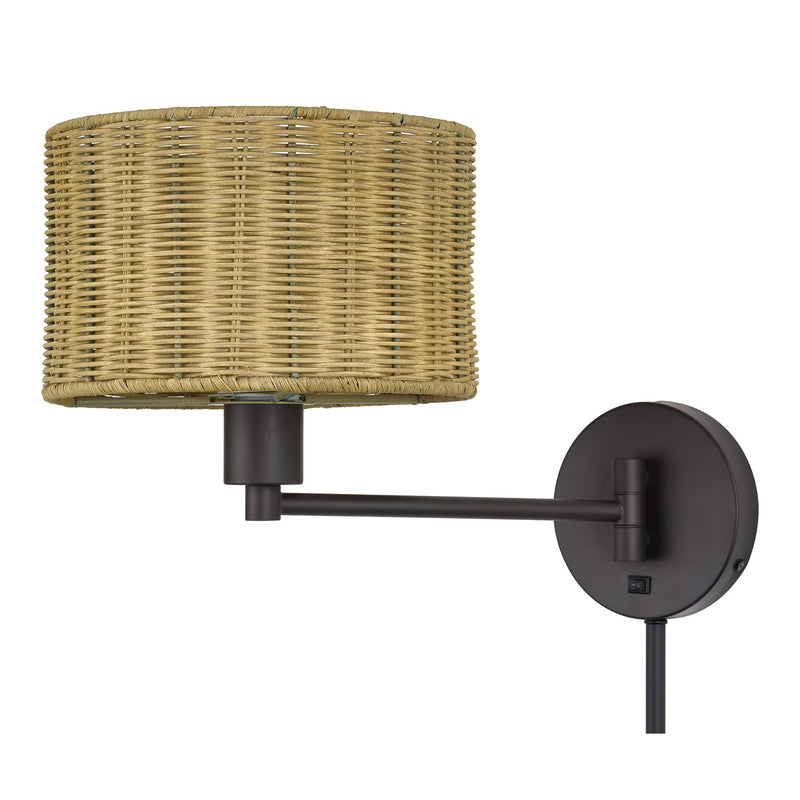 Weavington Swing Arm Wall Lamp in Bronze