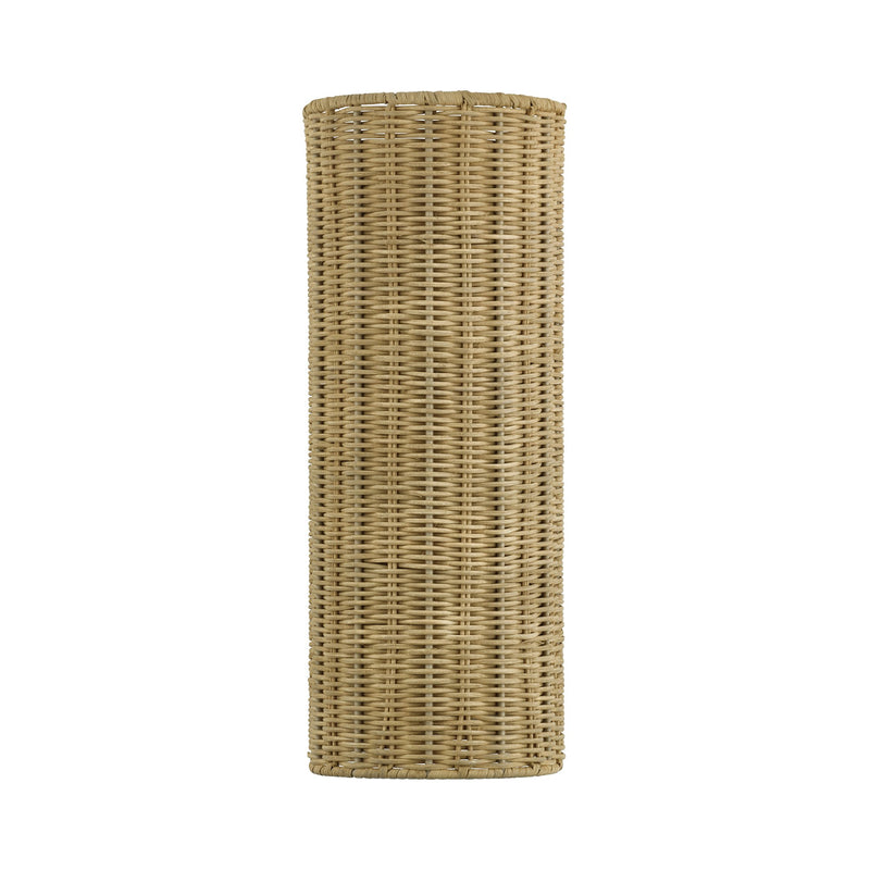 Weavington 2-Light Half Cylinder ADA Wall Sconce in Antique Gold Leaf