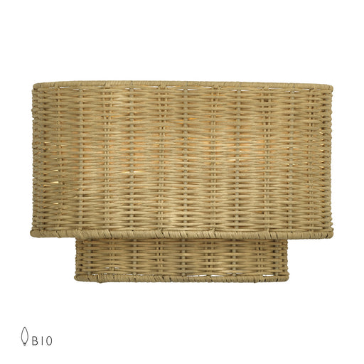 Weavington 2-Light Half Moon ADA Wall Sconce in Antique Gold Leaf