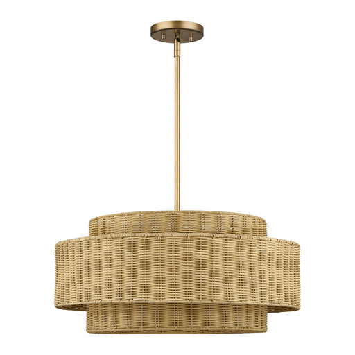 Weavington 5-Light Chandelier in Antique Gold Leaf