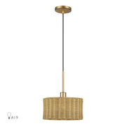 Weavington Pendant in Antique Gold Leaf