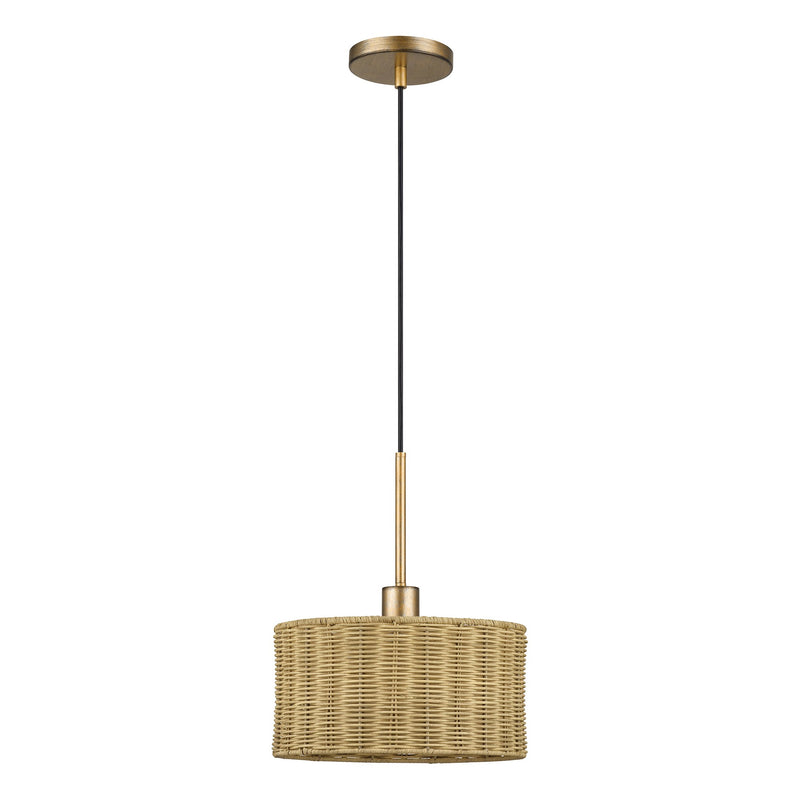 Weavington Pendant in Antique Gold Leaf