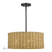 Weavington 3-Light Chandelier in Bronze