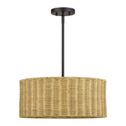 Weavington 3-Light Chandelier in Bronze