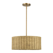Weavington 3-Light Chandelier in Antique Gold Leaf
