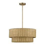 Weavington 4-Light Chandelier in Antique Gold Leaf