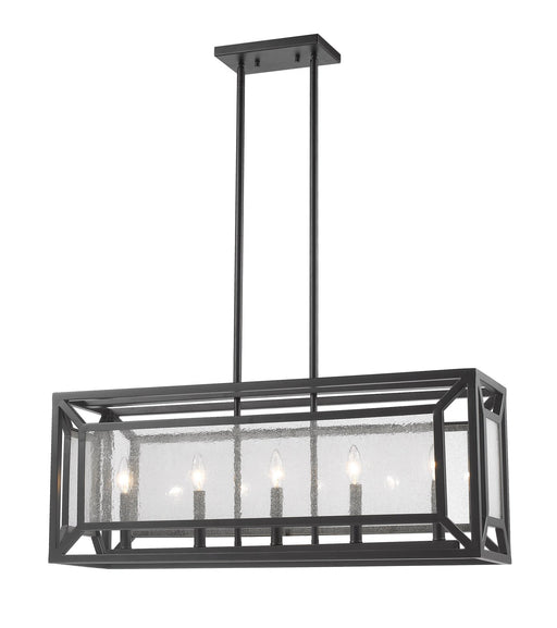 Braum 5 Light 33.3" Linear Pendant in Bronze