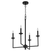 Eldorado 4 Light Chandelier in Matte Black