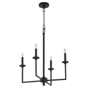 Eldorado 4 Light Chandelier in Matte Black