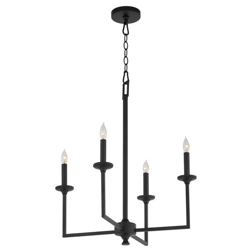 Eldorado 4 Light Chandelier in Matte Black