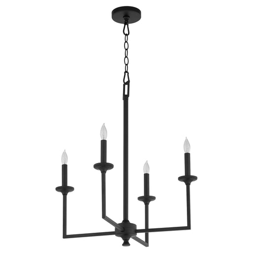 Eldorado 4 Light Chandelier in Matte Black