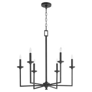 Eldorado 6 Light Chandelier in Matte Black