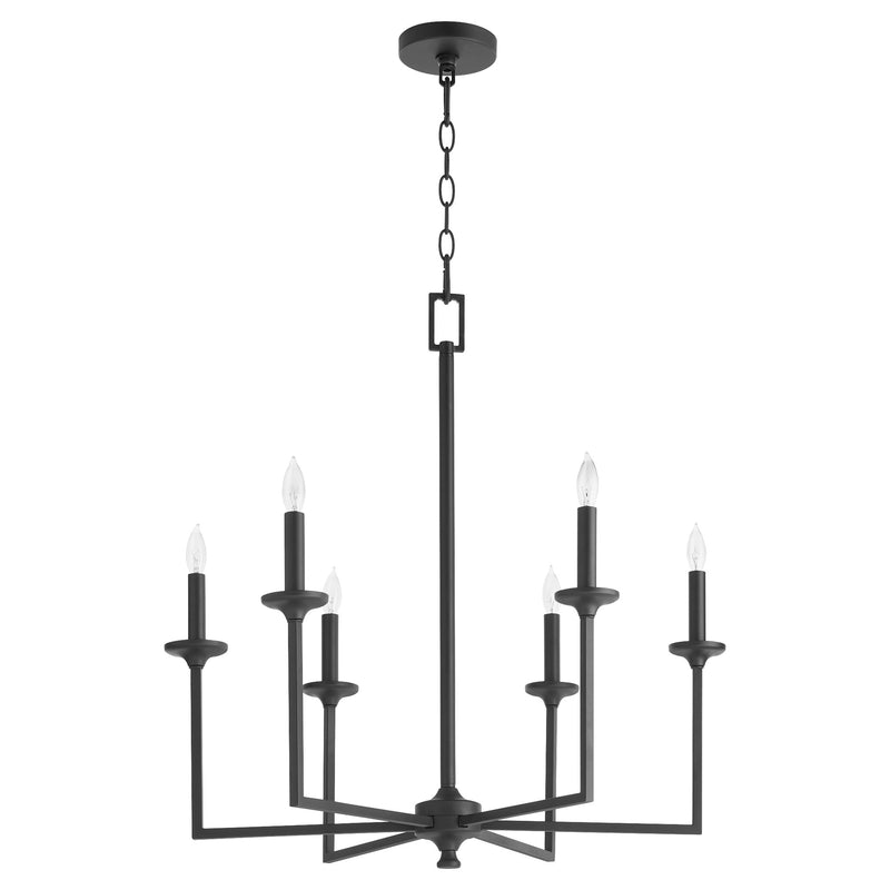 Eldorado 6 Light Chandelier in Matte Black