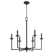 Eldorado 6 Light Chandelier in Matte Black