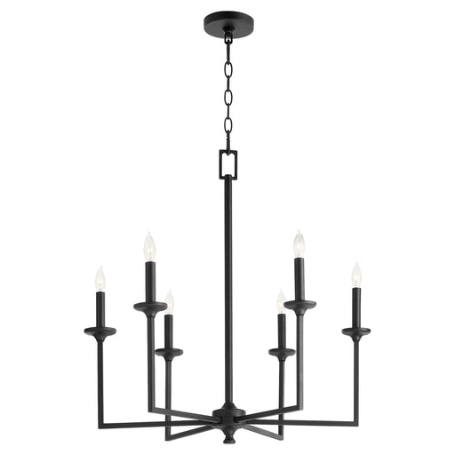 Eldorado 6 Light Chandelier in Matte Black