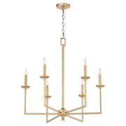 Eldorado 6 Light Chandelier in Aged Brass