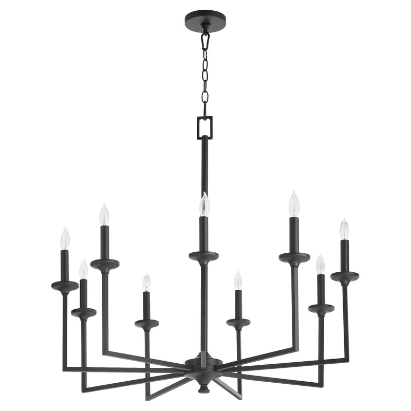Eldorado 9 Light Chandelier in Matte Black