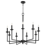 Eldorado 9 Light Chandelier in Matte Black