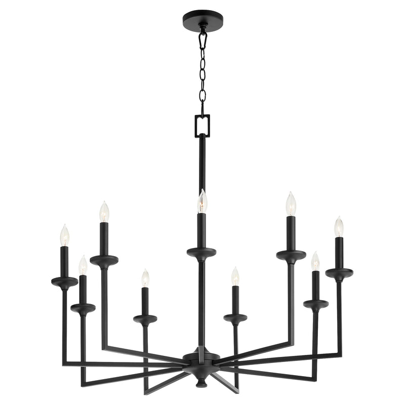 Eldorado 9 Light Chandelier in Matte Black