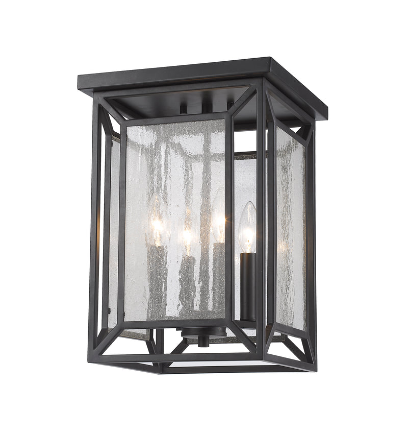 Braum 4 Light 10.2" Flush Mount in Bronze