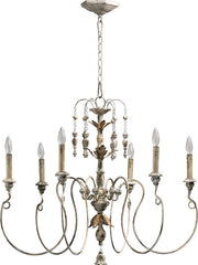 Salento 32" 6 Light Chandelier in Persian White