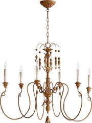 Salento 32" 6 Light Chandelier in French Umber