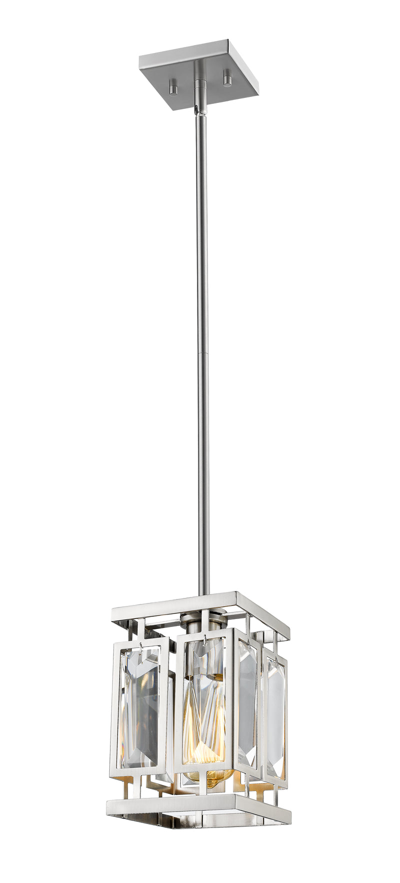 Mersesse 1 Light 6.5" Pendant in Brushed Nickel