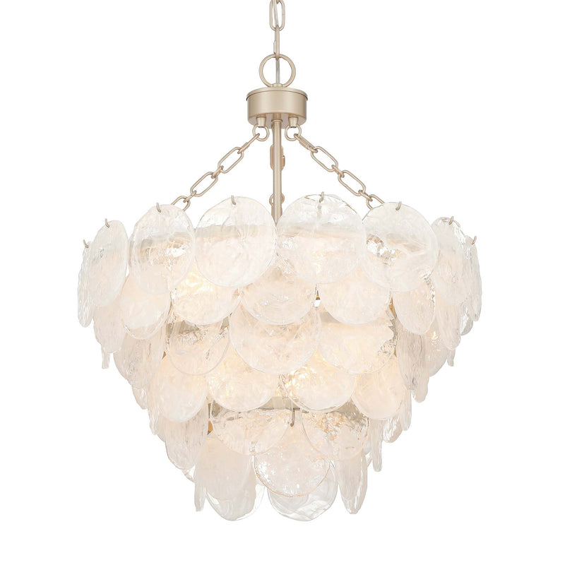 Cascada 8-Light Pendant in Aegean Silver