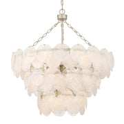 Cascada 13-Light Pendant in Aegean Silver