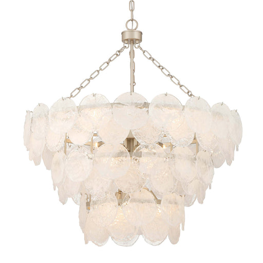 Cascada 13-Light Pendant in Aegean Silver
