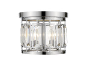Mersesse 3 Light 12.5" Flush Mount in Chrome