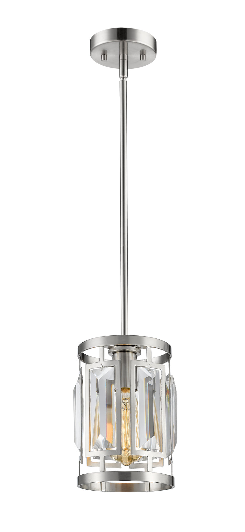 Mersesse 1 Light 5.5" Pendant in Brushed Nickel