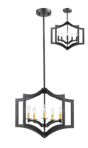 Zander 5 Light 23.6" Chandelier in Bronze