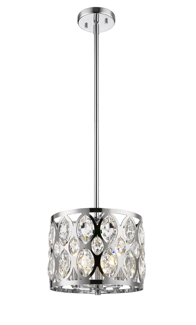 Dealey 3 Light Chandelier in Chrome