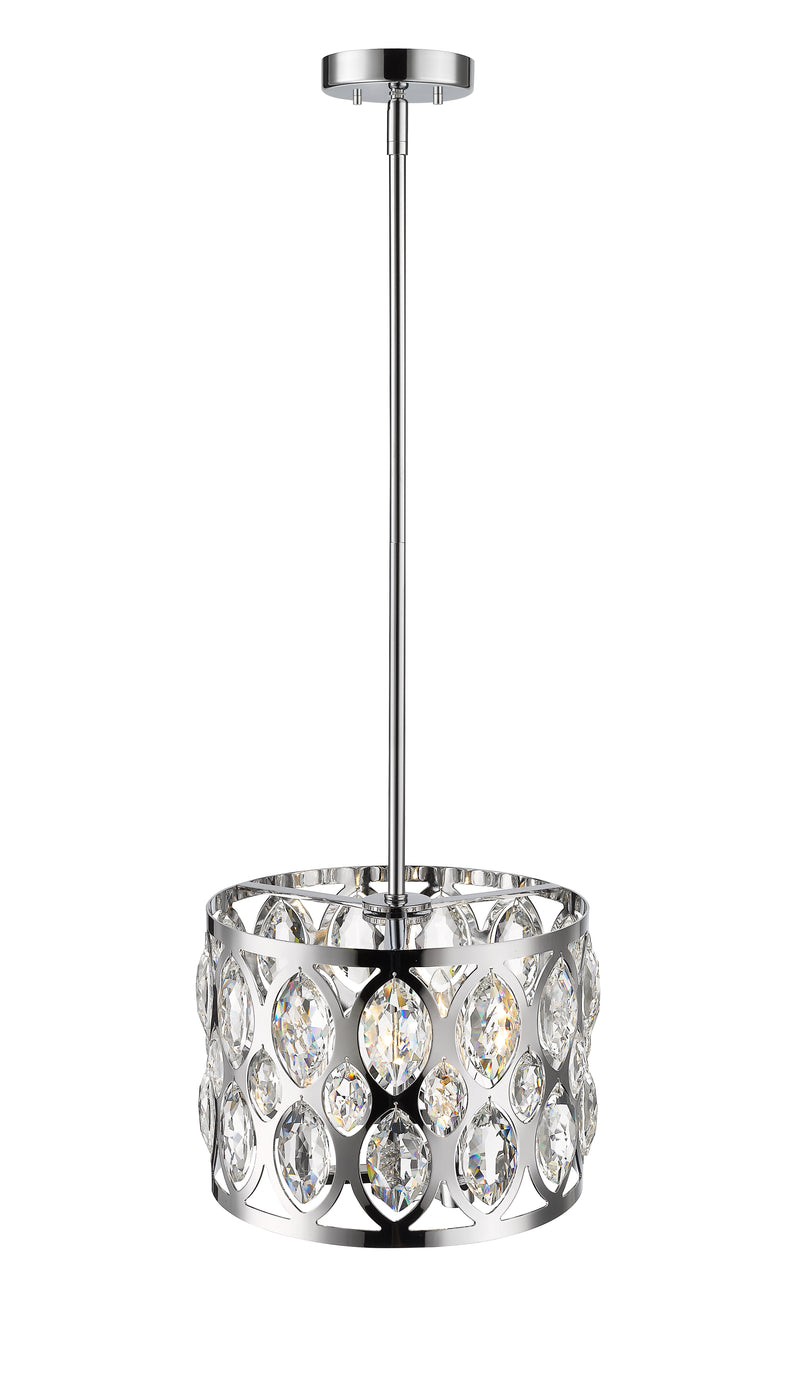 Dealey 3 Light Chandelier in Chrome
