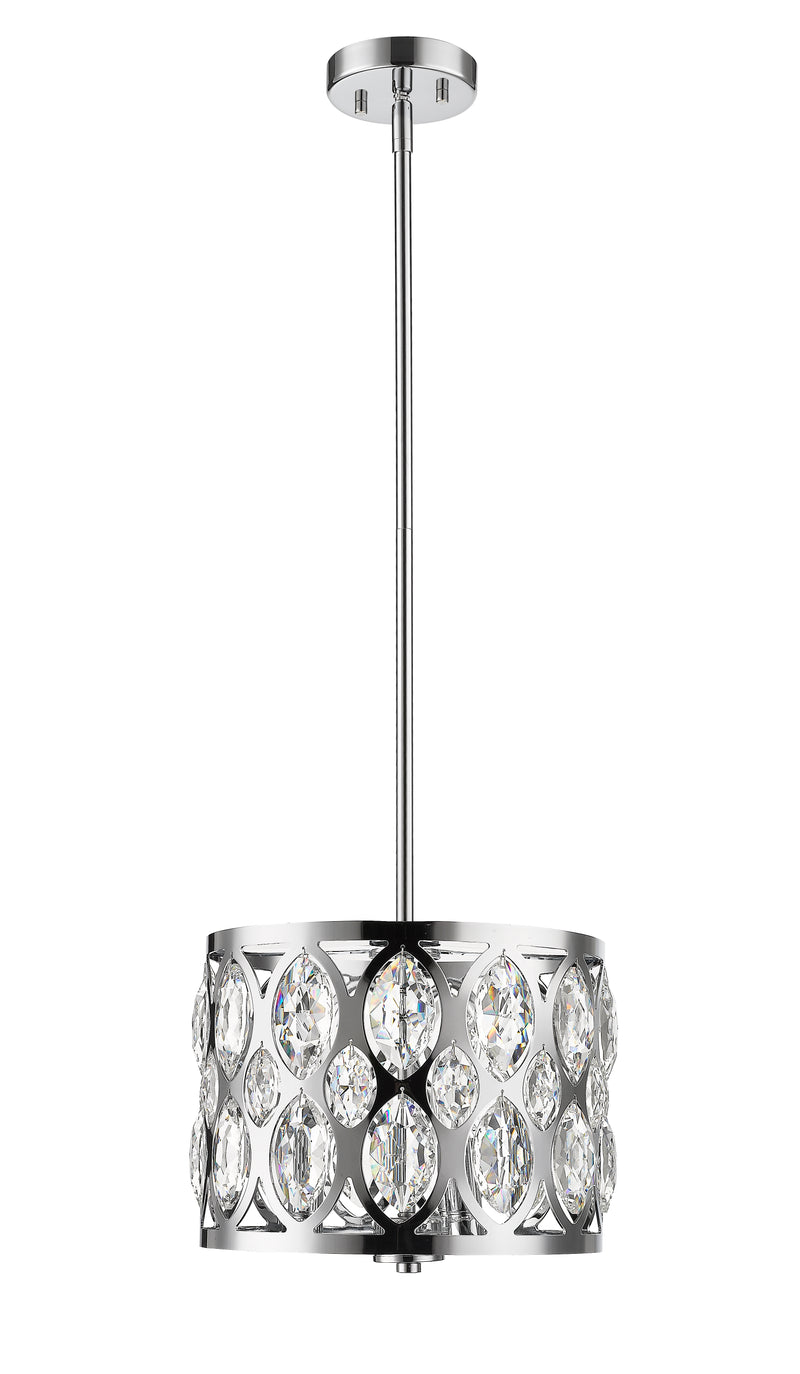 Dealey 3 Light Chandelier in Chrome