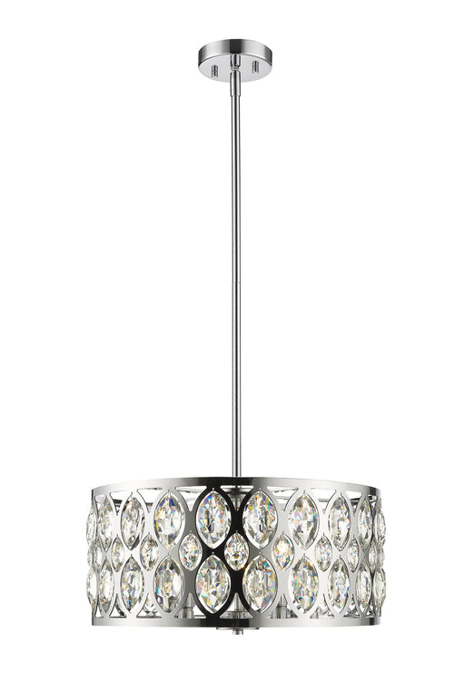 Dealey 5 Light 19.25" Chandelier in Chrome