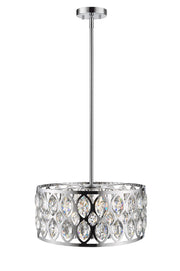 Dealey 5 Light 19.25" Chandelier in Chrome