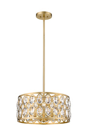 Dealey 5 Light 19.25" Chandelier in Heirloom Brass