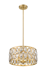 Dealey 5 Light 19.25" Chandelier in Heirloom Brass