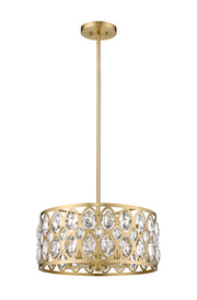 Dealey 5 Light 19.25" Chandelier in Heirloom Brass